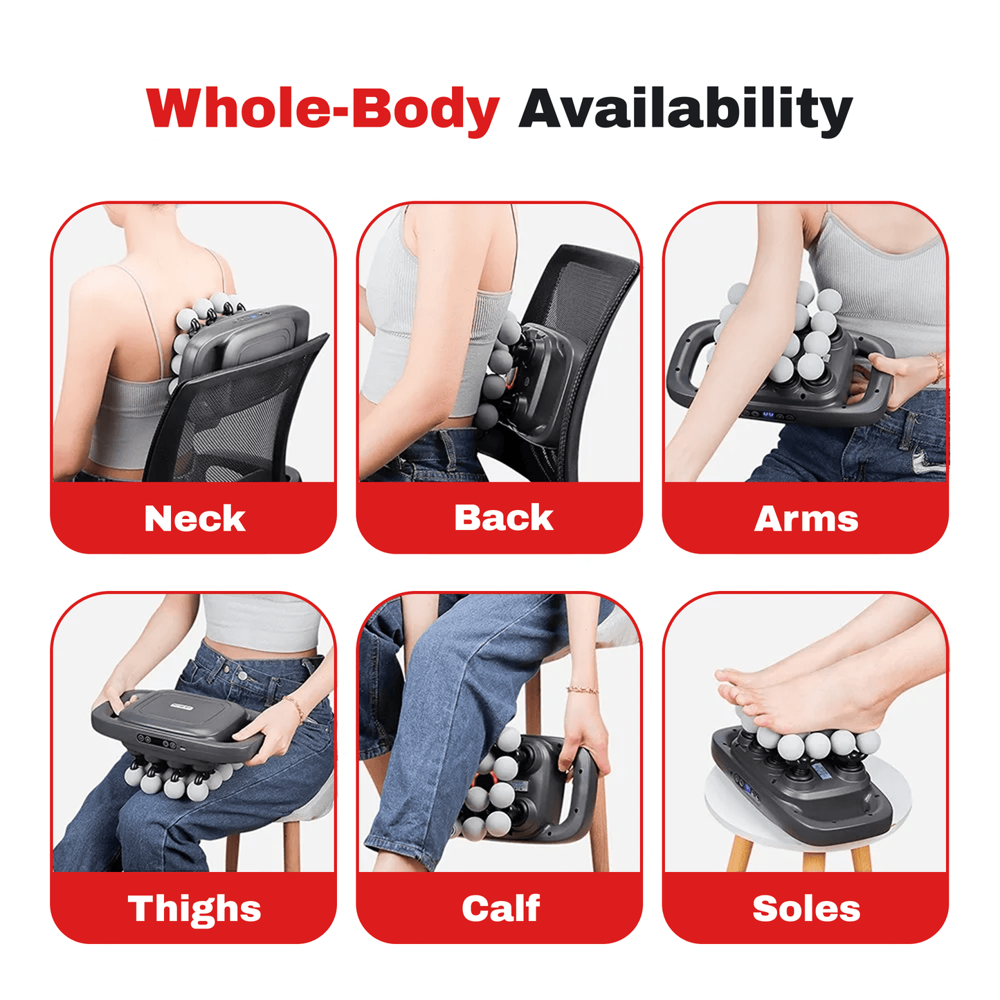SpinovaRelax+ Full-Body Massager for Deep Relief
