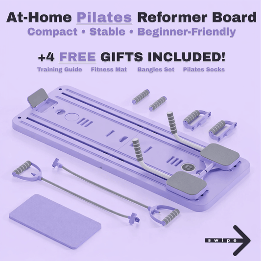 Portable Pilates Reformer-Style Board